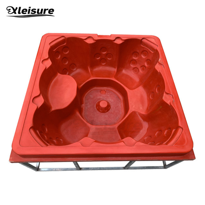8-person all-seater square hot tub mould for wood-fired hot tub, hot tub with wood burner, hot tub with a stove bathtub