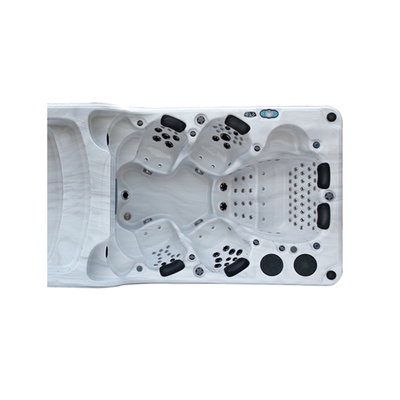Multi-Level Tiered Outdoor Swim Spa Hot Tub Bath Tub with Accessories Premium Quality Pool for Relaxation and Recreation