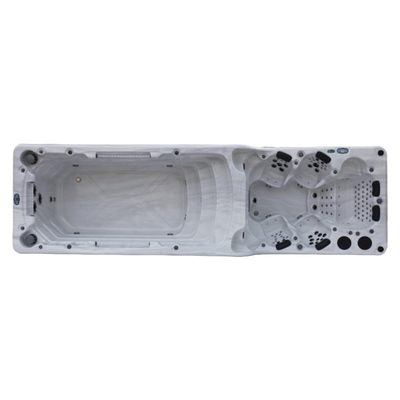 Multi-Level Tiered Outdoor Swim Spa Hot Tub Bath Tub with Accessories Premium Quality Pool for Relaxation and Recreation
