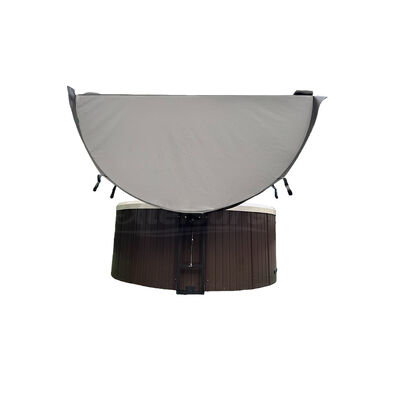 Custom European Outdoor Spa Cover Lifters Bathtub Stand with Gas Strut-for Round Bathtubs Durable & Ergonomic