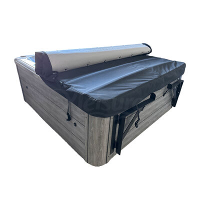 European Style Outdoor Roll-up Spa Cover One-piece Design Portable Swimming Pool Cover with Eco-Friendly Oxford Cloth Material