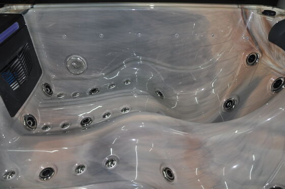 Balboa Whirlpool Acrylic Outdoor Spa Hot Tub Modern European Design Eco-Friendly Freestanding Rectangle Shape 2 People Home