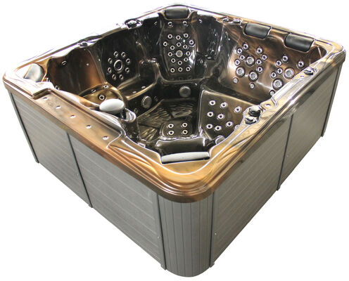 7803s High Jet Count Family Hydro Massage Hot Tub Square Freestanding Acrylic Outdoor Spa Tub